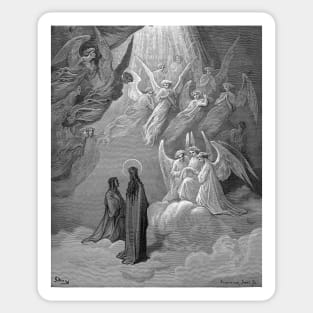 High Resolution Gustave Doré Paradiso Illustration The Song of the Just Sticker